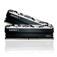 GSKILL SniperX Gri Kamuflaj F4-3000C16D-16GSXWB 16GB DDR4-3000Mhz CL16 (2X8GB) DUAL (16-18-18-38) 1.35V PC RAM - 1